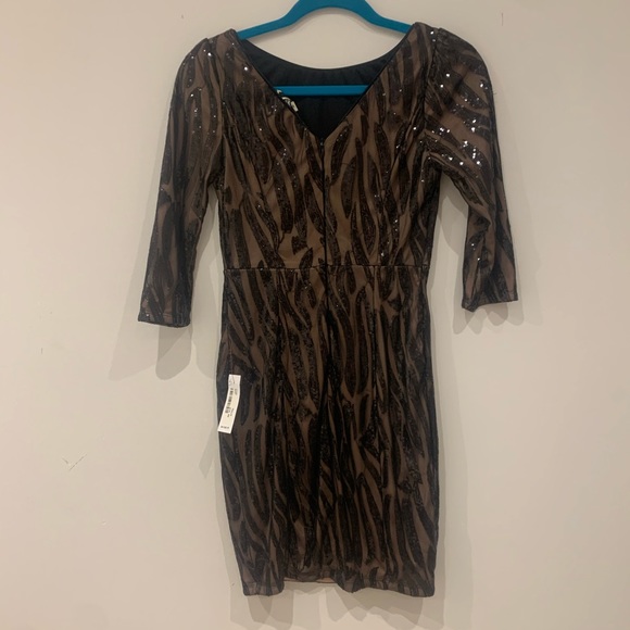 Nikibiki Black/Tan Glitter Dress - Picture 4 of 5